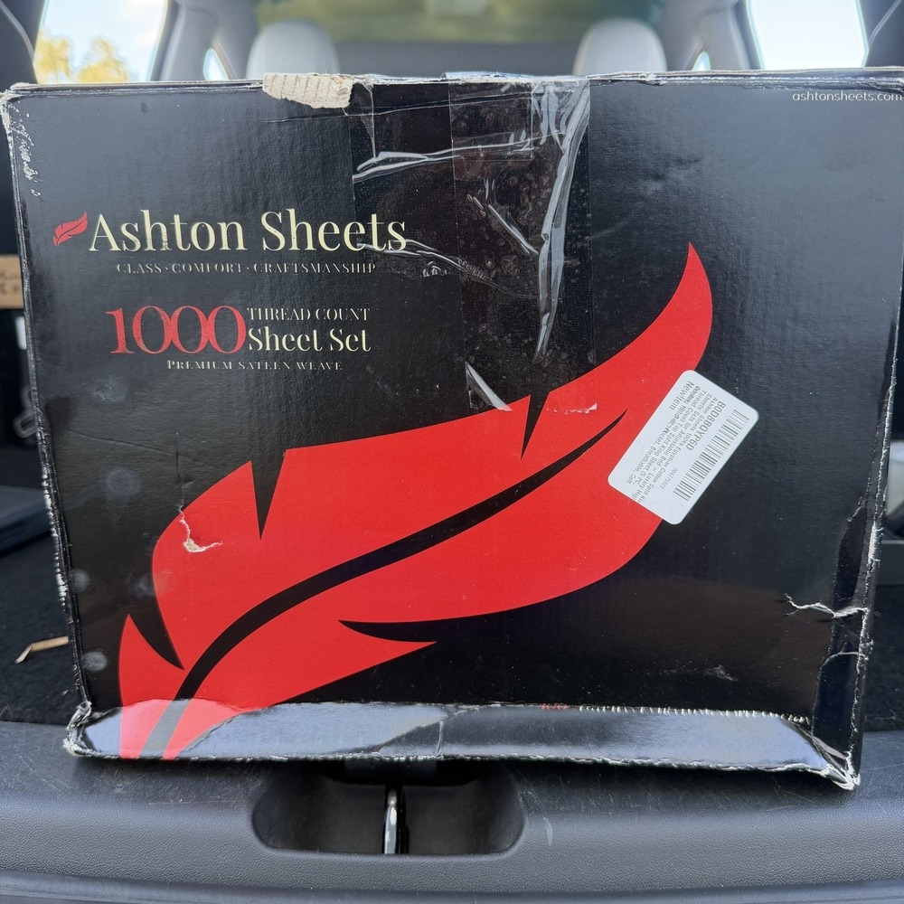 Ashton Sheets Split King Sheet Set 100% Egyptian Cotton White 1000TC Deep Pocket